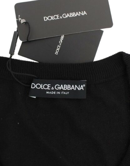 Dolce & Gabbana - Elegant Black Wool Crewneck Sweater