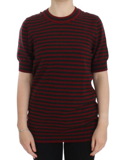 Dolce & Gabbana - Elegant Striped Cashmere Crewneck Sweater