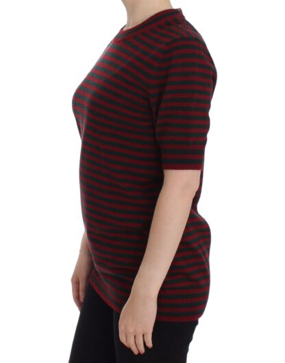 Dolce & Gabbana - Elegant Striped Cashmere Crewneck Sweater