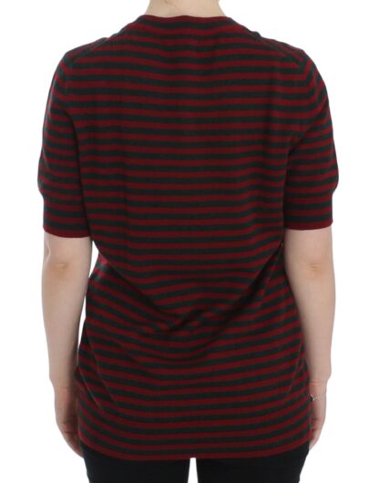 Dolce & Gabbana - Elegant Striped Cashmere Crewneck Sweater