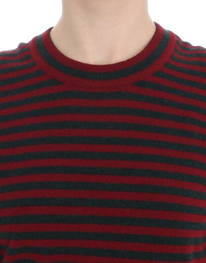 Dolce & Gabbana - Elegant Striped Cashmere Crewneck Sweater