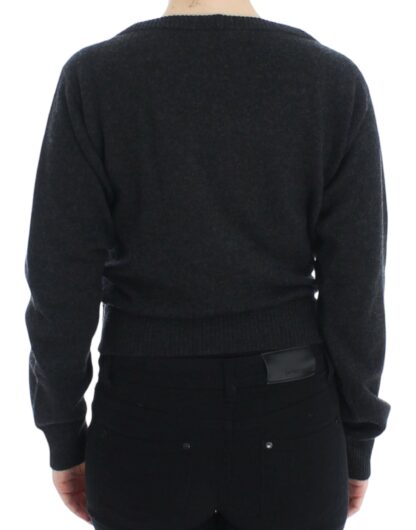 Dolce & Gabbana - Chic Gray Oversize Knitted Cashmere Pullover