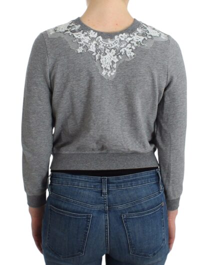 Ermanno Scervino - Chic Gray Cotton Blend Short Cardigan