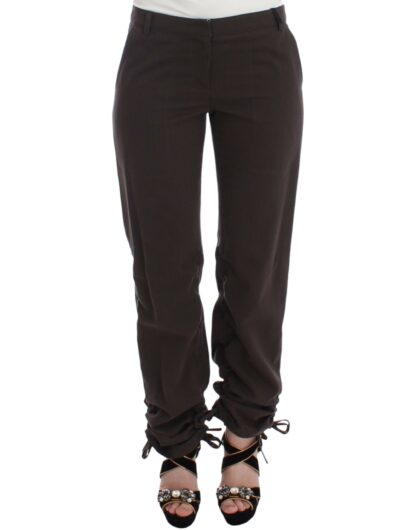 Ermanno Scervino - Chic Brown Cotton Dress Pants