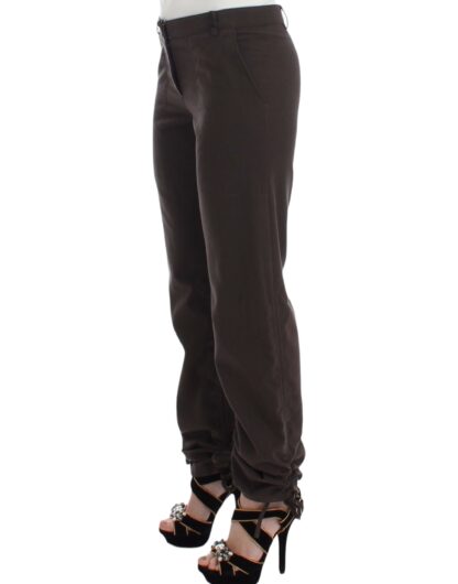 Ermanno Scervino - Chic Brown Cotton Dress Pants