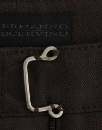 Ermanno Scervino - Chic Brown Cotton Dress Pants