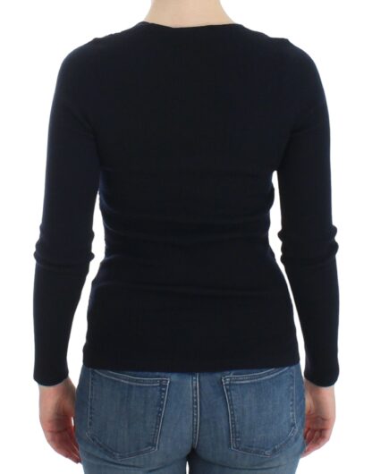 Ermanno Scervino - Chic Blue Wool Blend Sweater