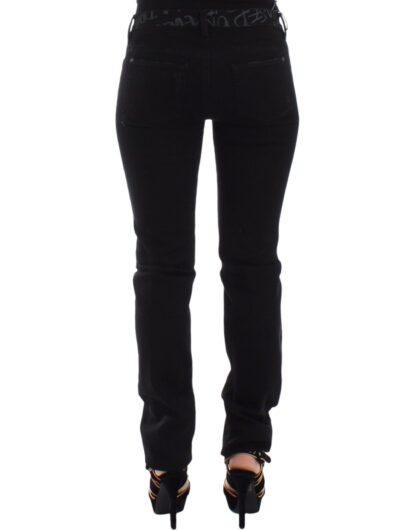 Ermanno Scervino - Chic Black Skinny Statement Jeans