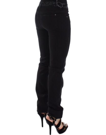 Ermanno Scervino - Chic Black Skinny Statement Jeans