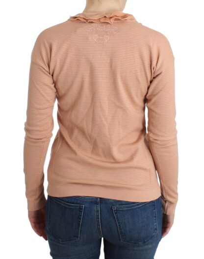 Ermanno Scervino - Chic Striped Wool Blend Orange Sweater