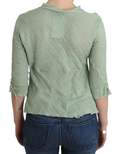 Ermanno Scervino - Chic Green Knitted Top – Ethereal Elegance