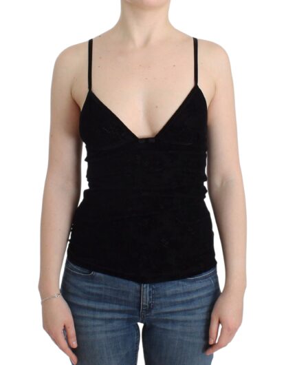 Ermanno Scervino - Elegant Black Cami Lingerie Top