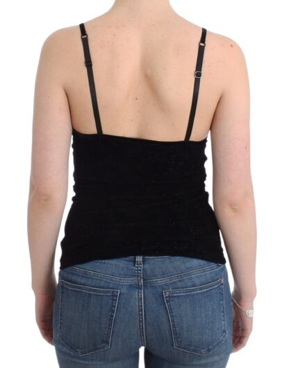 Ermanno Scervino - Elegant Black Cami Lingerie Top