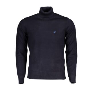 La Martina Black Cotton Men Sweater