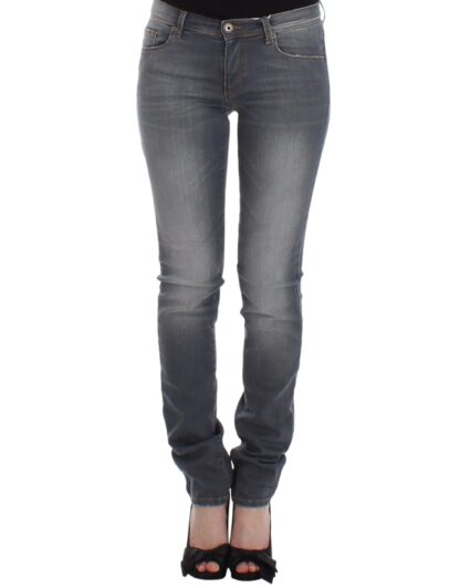 Ermanno Scervino - Chic Gray Slim-Fit Skinny Jeans