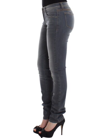 Ermanno Scervino - Chic Gray Slim-Fit Skinny Jeans