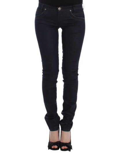 Ermanno Scervino - Chic Dark Blue Slim Jeans for Elegant Style