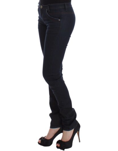 Ermanno Scervino - Chic Dark Blue Slim Jeans for Elegant Style