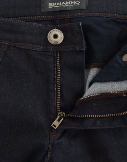 Ermanno Scervino - Chic Dark Blue Slim Jeans for Elegant Style