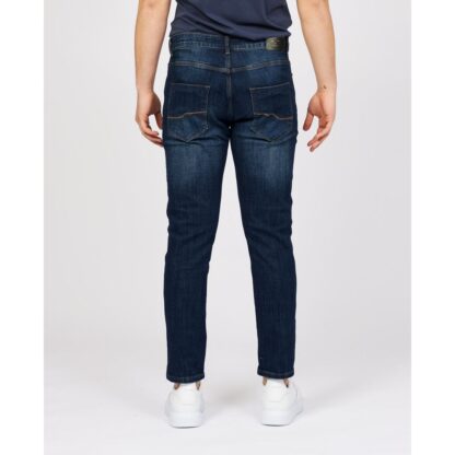 Yes Zee - Sleek Blue Cotton Stretch Jeans