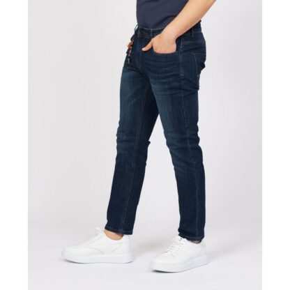 Yes Zee - Sleek Blue Cotton Stretch Jeans