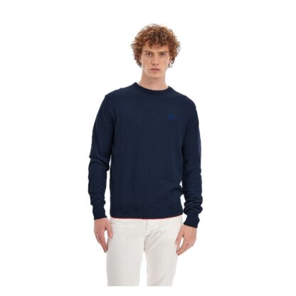 La Martina - Blue Cotton Men Sweater