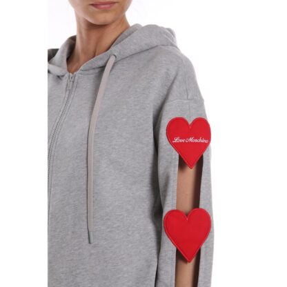 Love Moschino - Gray Cotton Women Sweatshirt