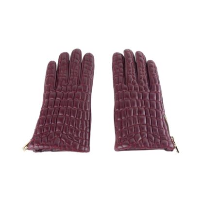 Cavalli Class - Red Lambskin Women Glove