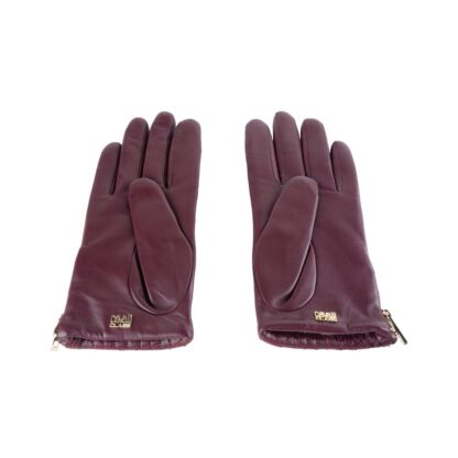 Cavalli Class - Red Lambskin Women Glove