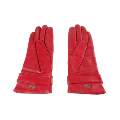 Cavalli Class - Red Lambskin Women Glove