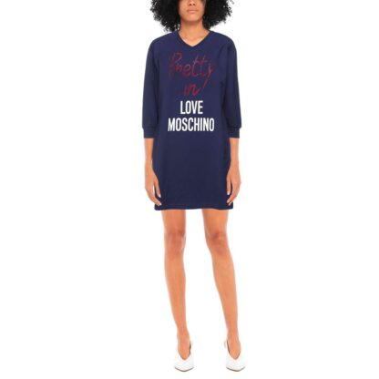 Love Moschino - Blue Cotton Women Dress