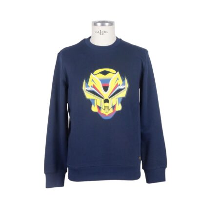 Bikkembergs - Blue Cotton Men Sweater