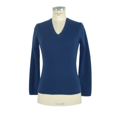 Emilio Romanelli - Blue Cashmere Women Sweater