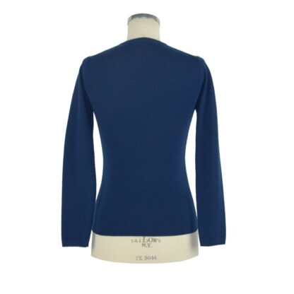 Emilio Romanelli - Blue Cashmere Women Sweater