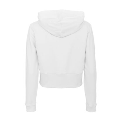 Imperfect - White Cotton Womens Hoodie