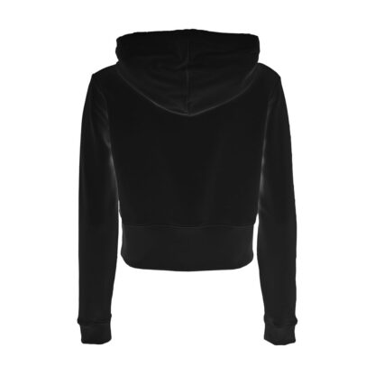 Imperfect - Black Cotton Women Hoodie