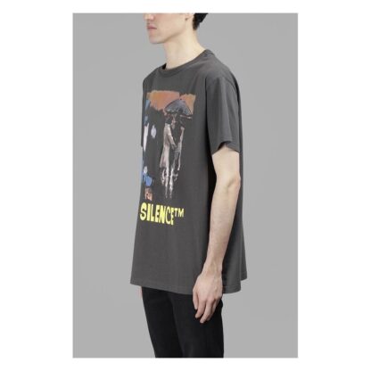 Off-White - Iconic Printed Cotton Tee in Gray