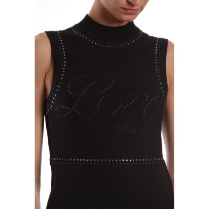 Love Moschino - Chic Beaded Sleeveless Cotton Dress