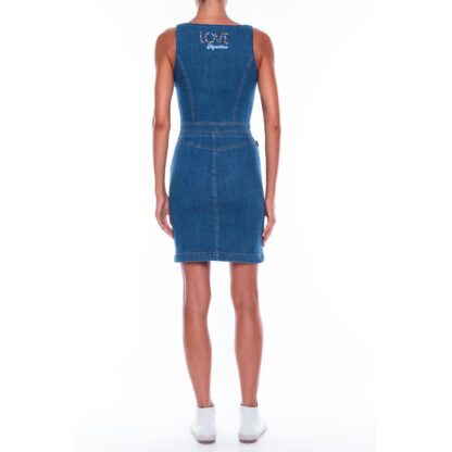 Love Moschino - Blue Cotton Women Dress