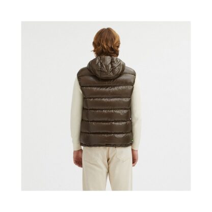 Centogrammi - Brown Nylon Men's Reversible Vest