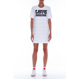 Love Moschino - White Cotton Women T-Shirt