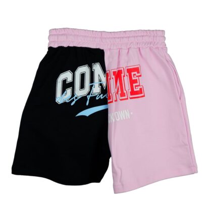 Comme Des Fuckdown - Chic Two-Tone Graphic Shorts