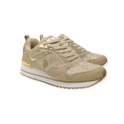 U.S. POLO ASSN. - Beige Eco Fabric Women Sneaker