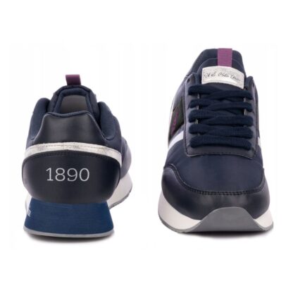 U.S. POLO ASSN. - Eco Chic Blue Sneakers with Metallic Accents