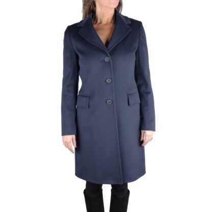 Made in Italy - Blue Wool Women Coat