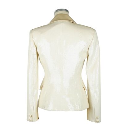 Elisabetta Franchi - White Polyester Women Blazer