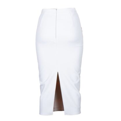 Elisabetta Franchi - White Polyester Women Skirt