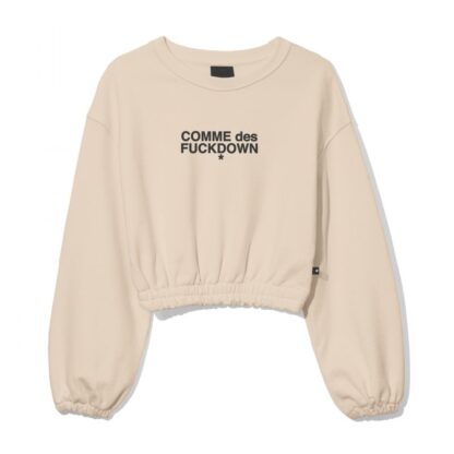 Comme Des Fuckdown - Beige Cotton Women Sweater