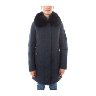 Peuterey - Chic Gray Goose Down Jacket with Luxe Fox Fur Hood