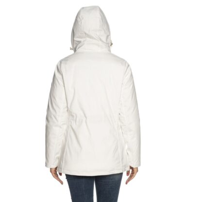 Yes Zee - Chic White Hooded Down Jacket for Women